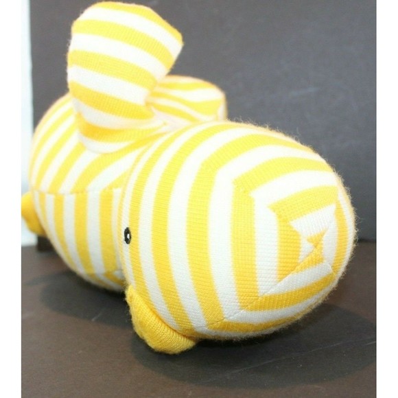 Jellycat Jelly Cat Dilly Dilley Duck Plush Baby Rattle Yellow stripe Lovey 7" - Picture 6 of 8